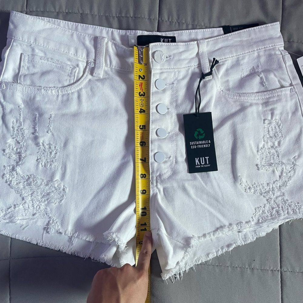 NWT KUT FROM THE KLOTH Jane High Rise Shorts - Picture 15 of 16